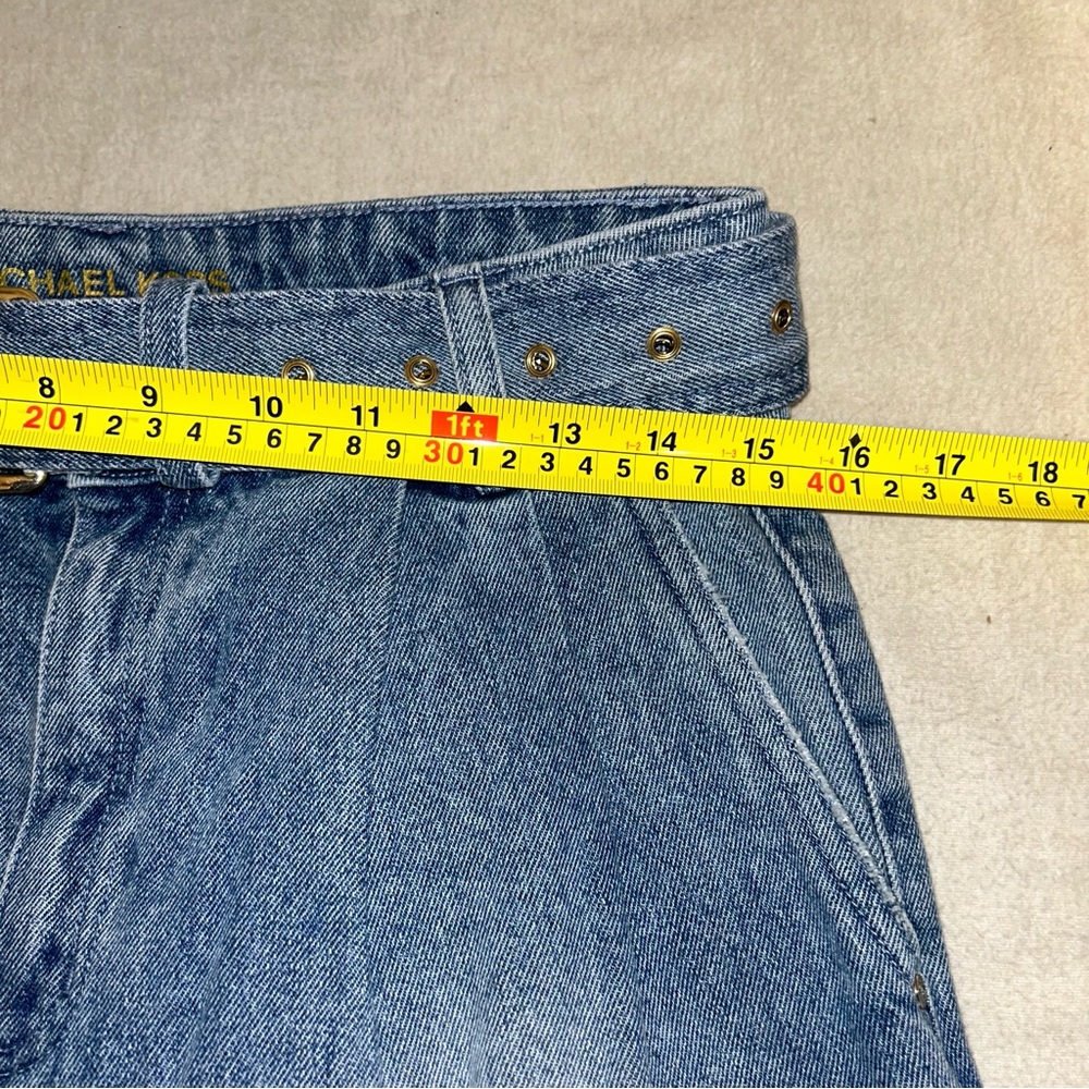 Michael Kors Denim Belted Shorts‎ Size 6 - Picture 8 of 10